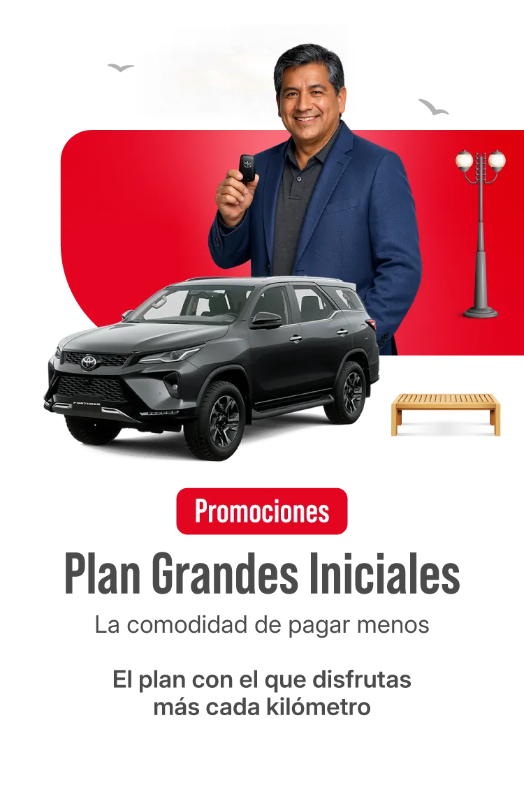 Mayor inicial, menor precio en tus cuotas. Tú decides cuánto pagar al mes.